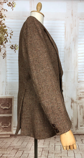 Original 1970s Does 1940s Harris Tweed Country Wear Blazer