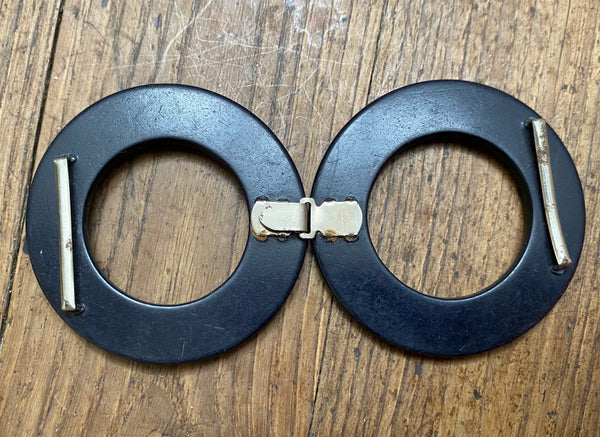 Original 1930s 1940s Vintage Circular Belt Buckle