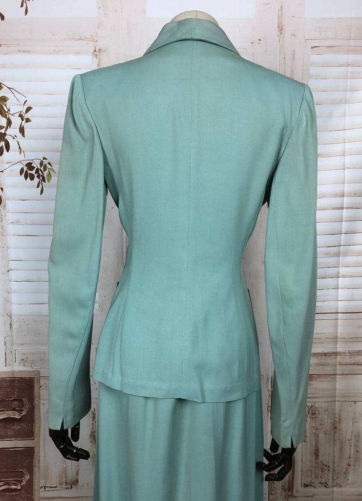 Original Late 1940s 40s Vintage Minty Aqua Summer Suit By Glenhaven ...