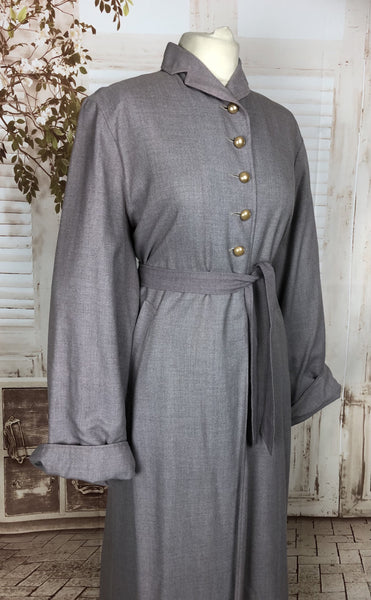 Beautiful Late 1940s 40s Original Volup Vintage Lilac Belted Swing Coat