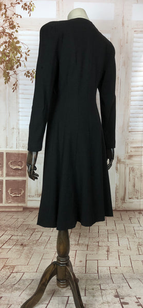 LAYAWAY PAYMENT 2 OF 3 - RESERVED FOR BRIANA - Super Rare Black Early 40s Lilli Ann Princess Coat With Rare Original By Jean Label