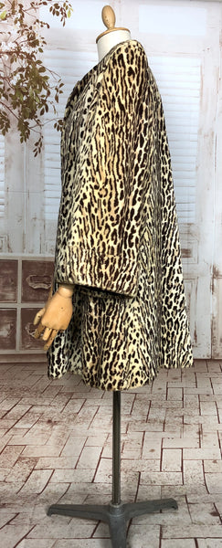 Leopard print swing coat deals