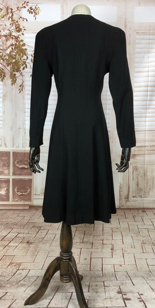 LAYAWAY PAYMENT 3 OF 3 - RESERVED FOR BRIANA - Super Rare Black Early 40s Lilli Ann Princess Coat With Rare Original By Jean Label