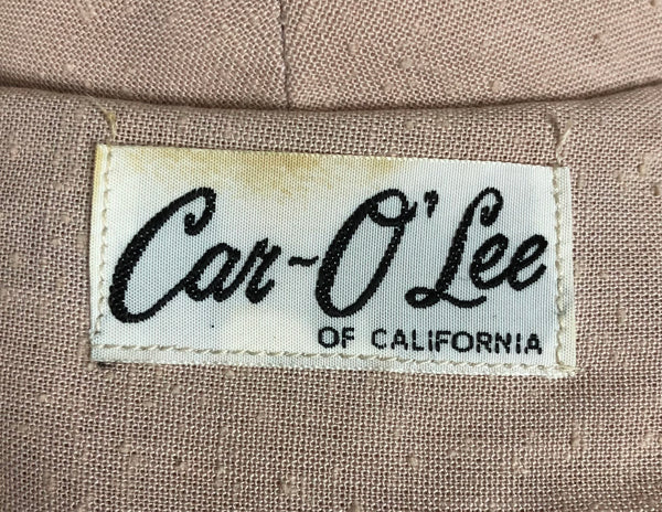 Original 1940s 40s Volup Vintage Summer Suit By Car-O’Lee Of California