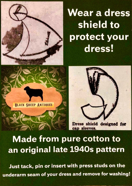 Dress Shields Cut To An Original 1940s Pattern