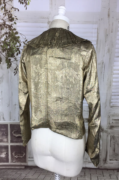 Original 1930s Gold Lame Jacket
