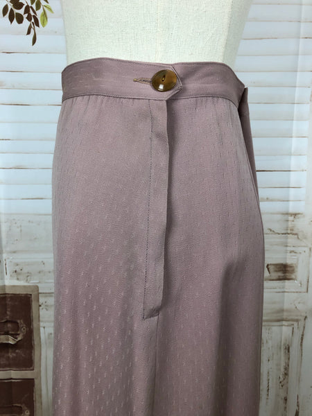 LAYAWAY PAYMENT 1 of 2 - RESERVED FOR ALEX - Original 1940s 40s Vintage Dusty Pink Skirt Suit With Amazing Collar