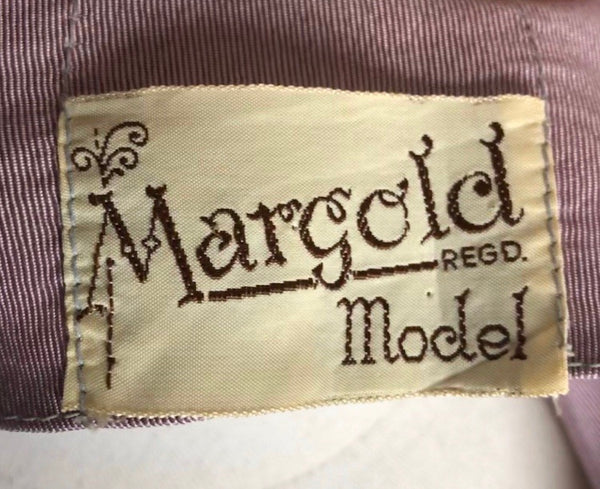 Original 1950s 50s Volup Vintage Lilac Faille Clutch Coat By Margold Model