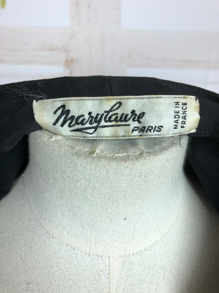 Original 1960s 60s Vintage Black Faille Drop Waist Dress