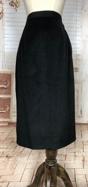 Iconic Original 1950s Vintage Black Diamond Lilli Ann Skirt Suit 1957