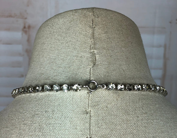 Original 1950s 50s Vintage Diamanté Paste Necklace