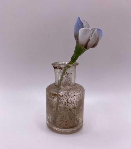 Gorgeous Vintage Pale Blue And White Flower Bud Buttonhole Boutonnière