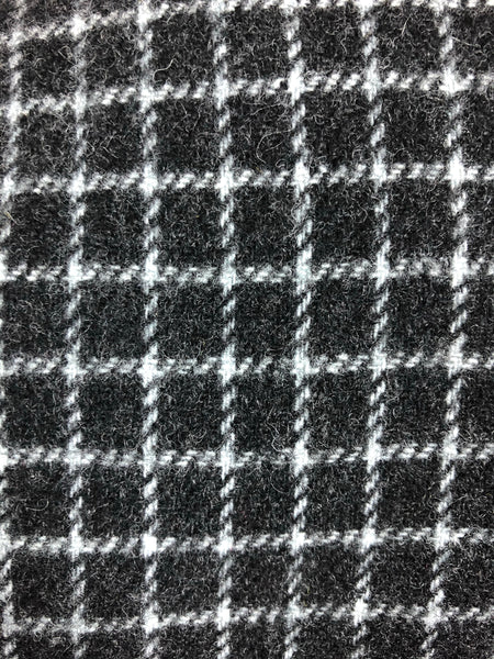 Beautiful 1940s 40s Vintage Dark Grey Check Wool Suit By Peck & Peck