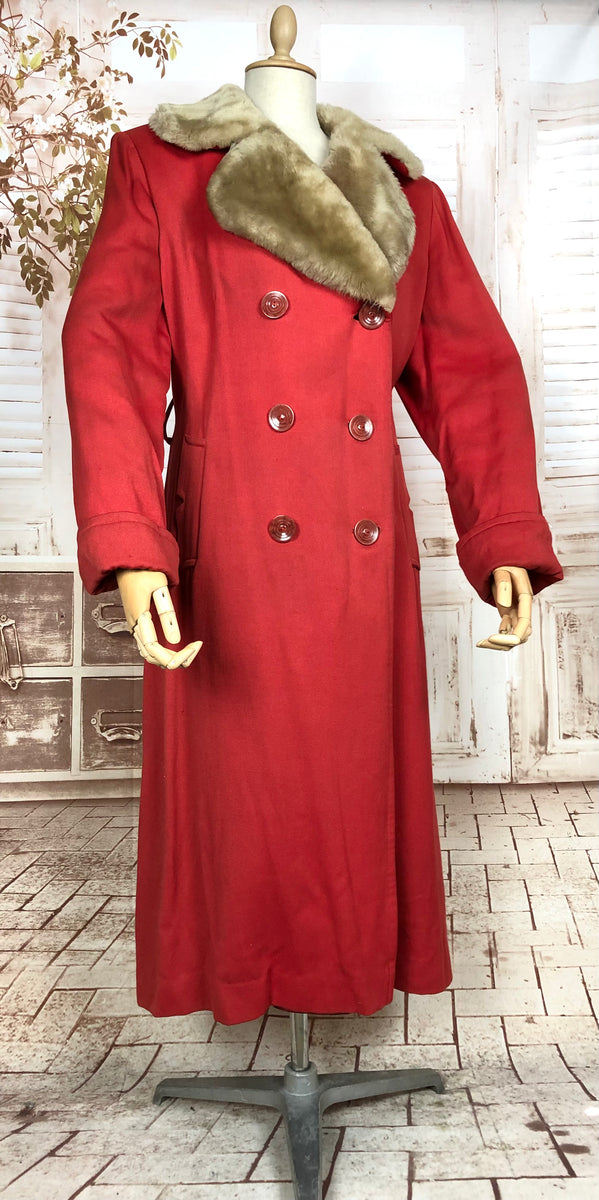 Amazing Original Late 1940s / Early 1950s Volup Vintage Red Fitted Gab ...