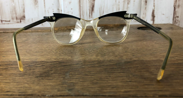 Fabulous Original 1950s 50s Pink Cat Eye Glasses