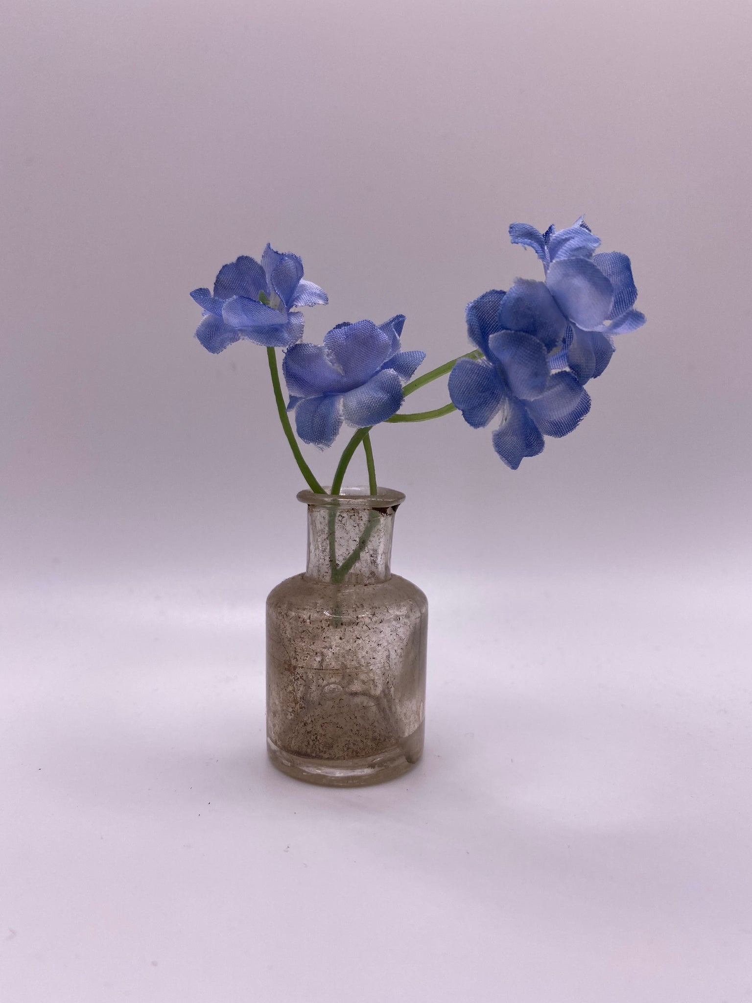 Gorgeous Vintage Pale Blue Flower Spray Buttonhole Boutonnière