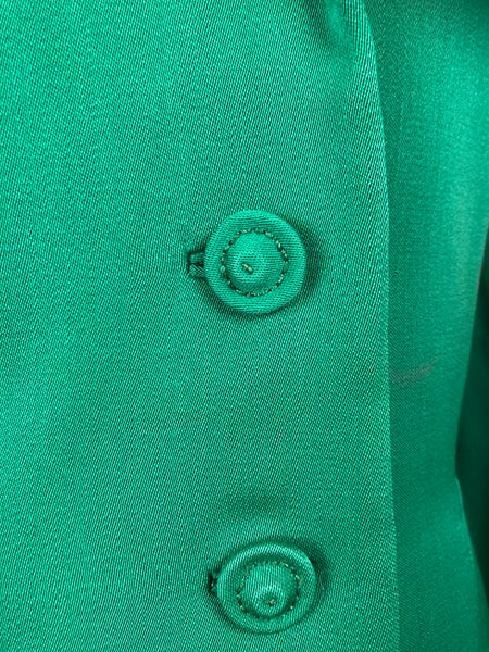 LAYAWAY PAYMENT 2 of 2 - RESERVED FOR AMBIKA - Amazing Original Volup Vintage 1940s 40s Bright Green Blazer