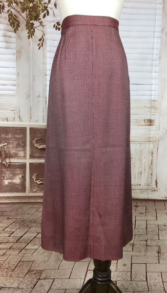 RESERVED FOR SENDI - PLEASE DO NOT PURCHASE - Original 1940s 40s Vintage Burgundy Wine Micro Check Suit