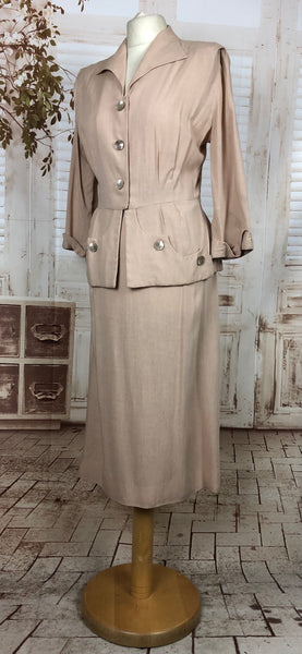 Original 1940s 40s Volup Vintage Summer Suit By Car-O’Lee Of California