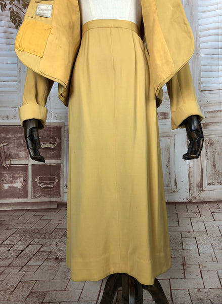 LAYAWAY PAYMENT 2 OF 2 - RESERVED FOR CLAIRE - Original 1940s 40s Mustard Yellow Vintage Suit Project Piece