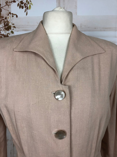 Original 1940s 40s Volup Vintage Summer Suit By Car-O’Lee Of California