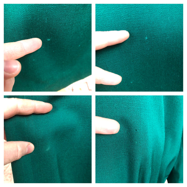 Original Vintage 1940s 40s Emerald Green Gabardine Skirt Suit In A Princess Cut Original By Gilbert