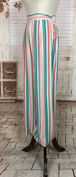 RESERVED FOR GERI - PLEASE DO NOT PURCHASE - Original 1930s 30s Vintage Striped Beach Pyjamas Trousers