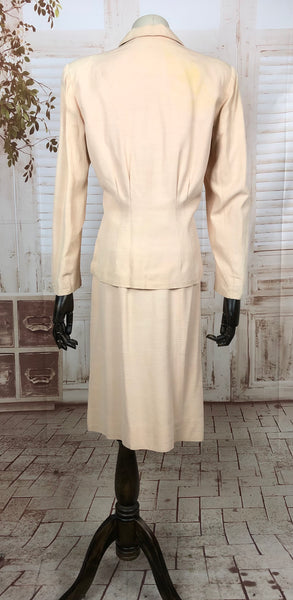 Original Late 1940s 40s Vintage Summer Suit By Julius Garfinckel
