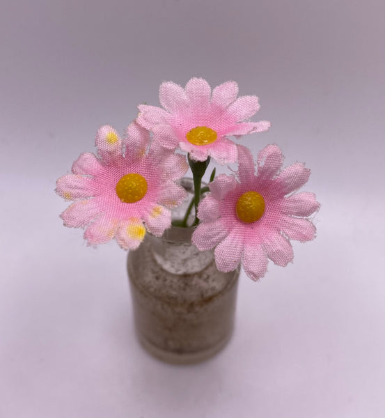 Gorgeous Vintage Pink Daisy Flower Buttonhole Boutonnière