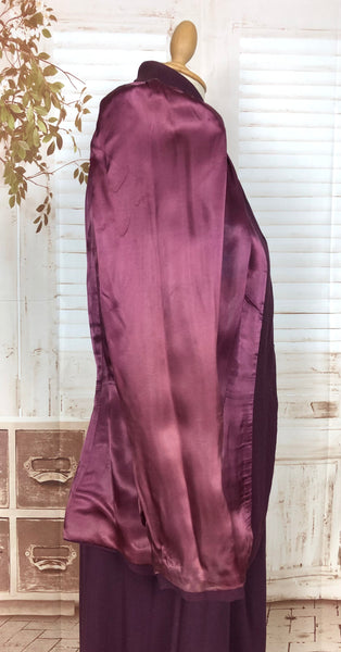 Super Rare Original 1940s Vintage Purple Lilli Ann Black Label Suit