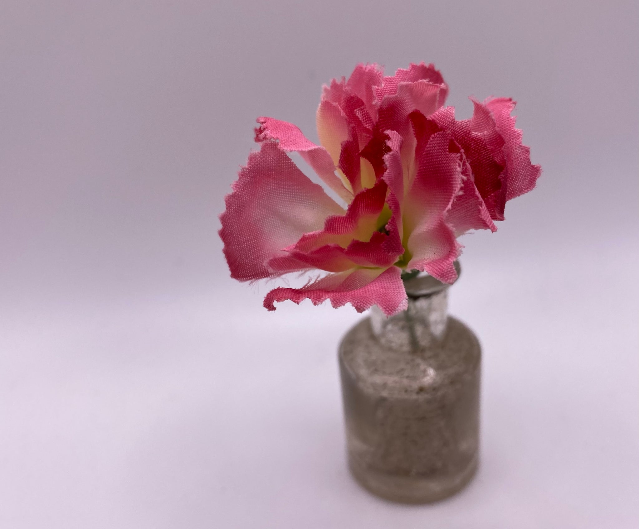 Gorgeous Vintage Pink Carnation Flower Buttonhole Boutonnière