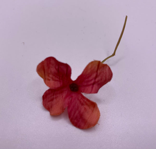 Gorgeous Vintage Red And Pink Flower Buttonhole Boutonnière
