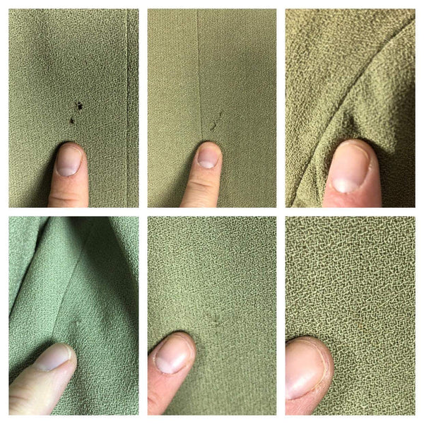 RESERVED FOR CHEY - PLEASE DO NOT PURCHASE - Stunning Original 1940s Vintage Spring Green Wool Skirt Suit Forstmann American