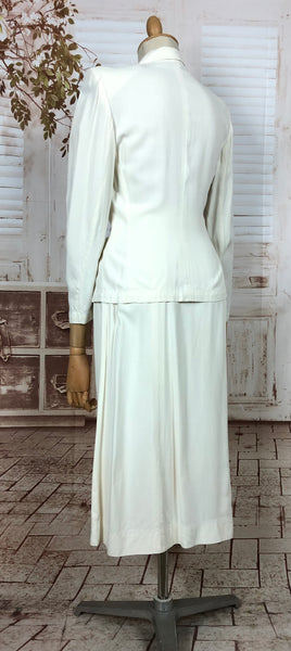 Rare Collectible Late 1940s / Early 1950s Original Vintage White Life Savers Summer Suit By Kirkland Hall